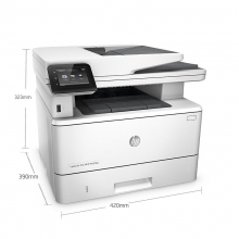 惠普（HP） LaserJet Pro MFP M427dw 黑白激光多功能一體機 A4幅面 打印/復印/掃描 自動雙面打印 有線網(wǎng)絡打印 白色